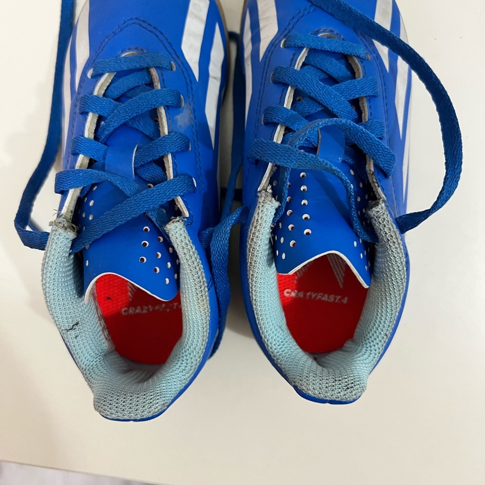 Little Kids Blue Adidas Crazyfast Soccer Shoes